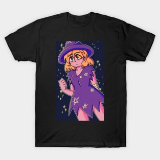 Vaporwave anime aesthetic halloween magical witch T-Shirt